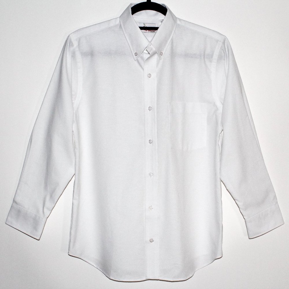 Elderwear Tom Sawyer Youth Wrinkle Free White Oxford Button Down Shirt